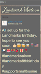 Mobile Screenshot of landmarksaloon.com