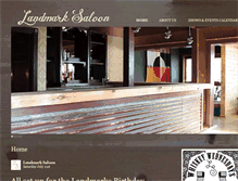 Tablet Screenshot of landmarksaloon.com